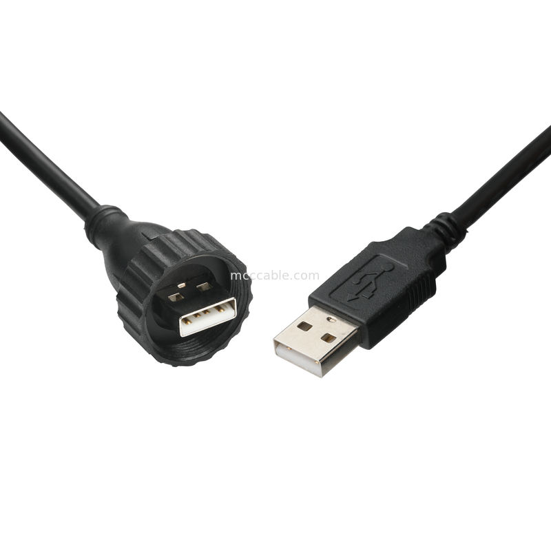 USB2.0 Type A Male Type M Водостойкий интерфейс к USB2.0 кабелю Промышленный кабель фиксированного подключения данных для транспортного средства