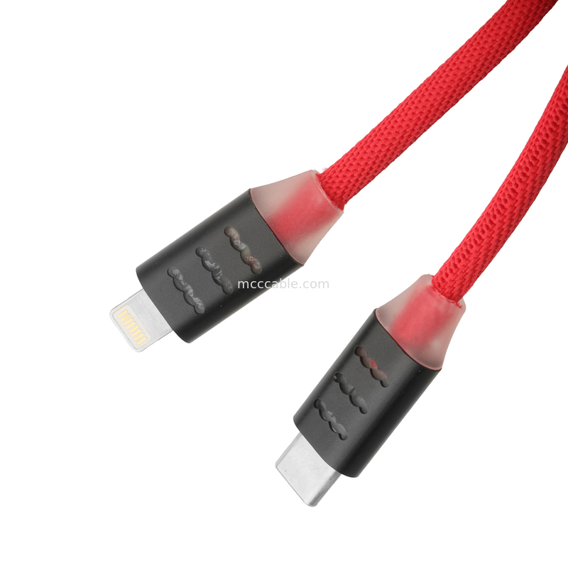 USB C к молниеносному кабелю для быстрой зарядки телефонов Samsung и Apple OEM/ODM