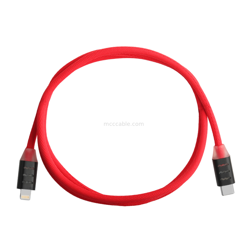 USB C к молниеносному кабелю для быстрой зарядки телефонов Samsung и Apple OEM/ODM
