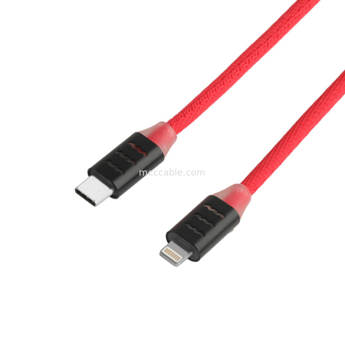 USB C к молниеносному кабелю для быстрой зарядки телефонов Samsung и Apple OEM/ODM