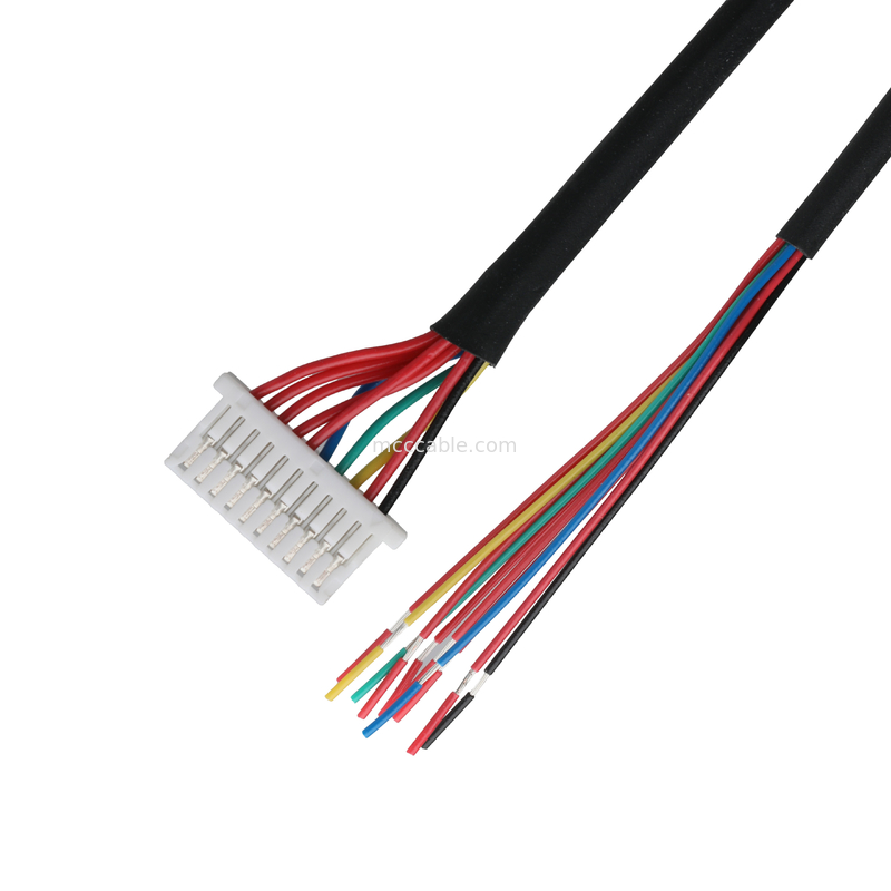 Кабель lvds 10P JST SHLP-10V-S-B к полуразорванным ремням на заказ Коаксиальные кабельные сборы Автомобильные проволочные ремни