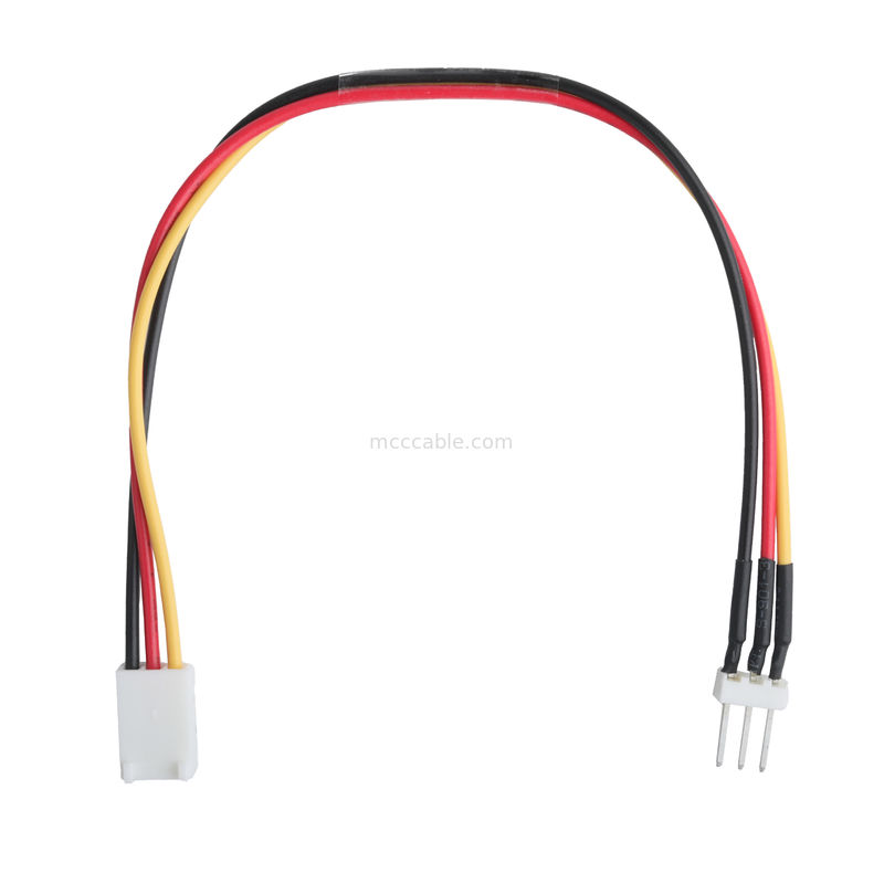 Molex соединитель 22-23-2031 до 22-01-3037 3-POS фан-заголовок Мужские штифты 2,54 мм Пич 22AWG Кабель для подключения