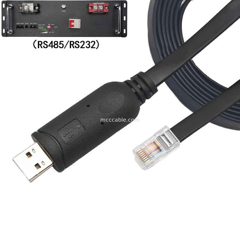 USB-A к RS485 RJ45 Серийный кабель 8P8C совместим с RS485 Конфигурация связи Линия отладки