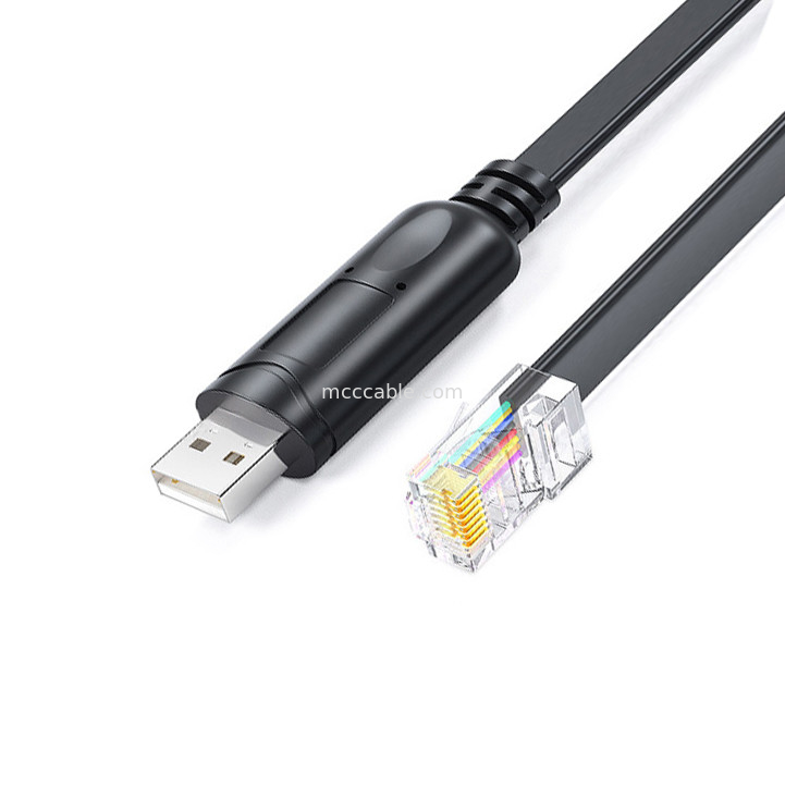 USB-A к RS485 RJ45 Серийный кабель 8P8C совместим с RS485 Конфигурация связи Линия отладки