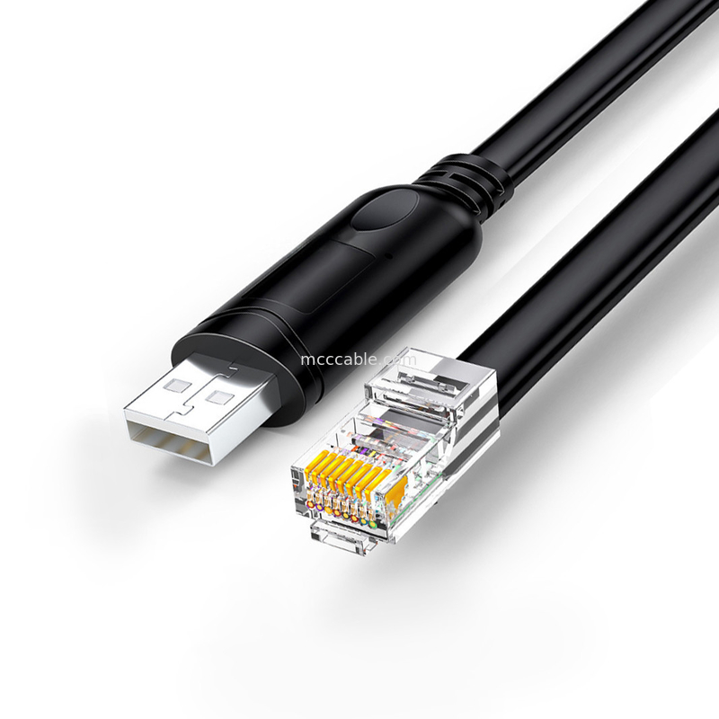 USB-A к RS485 RJ45 Серийный кабель 8P8C совместим с RS485 Конфигурация связи Линия отладки
