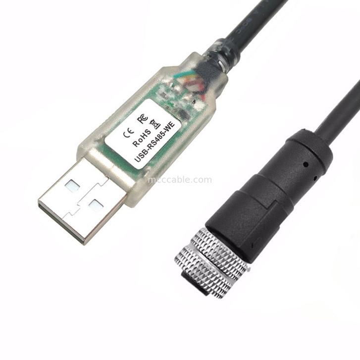USB-A на RS485-M12 M8 водонепроницаемый разъем для станков с ЧПУ