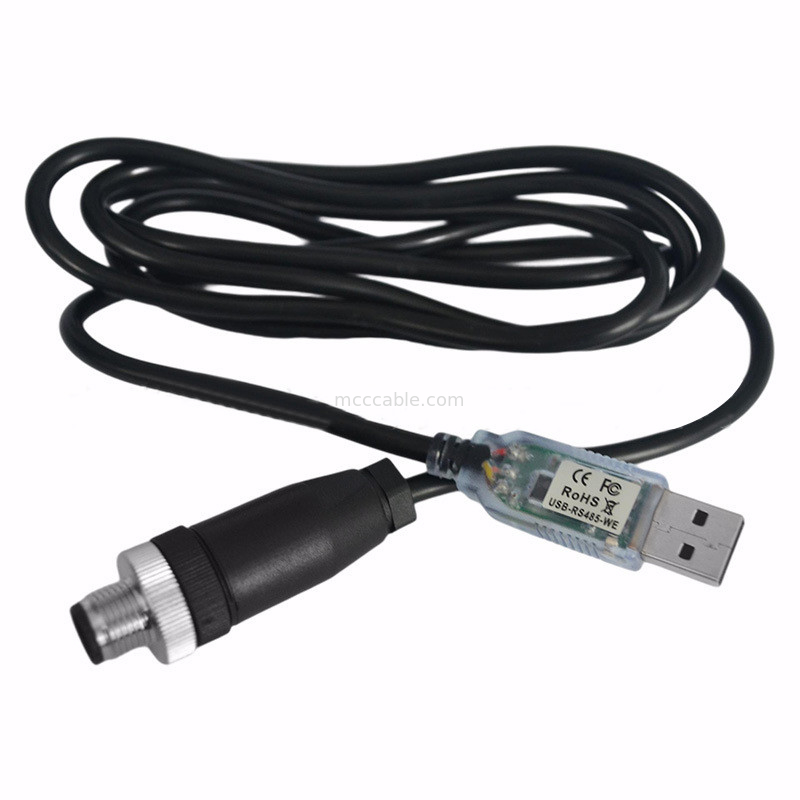 USB-A на RS485-M12 M8 водонепроницаемый разъем для станков с ЧПУ