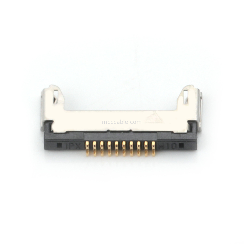 сборка коаксиального кабеля 20345-010T-32R 10pin Lvds Micro тангаж 0,4 мм тип микро-коаксиальный соединитель тангажа горизонтальный сопрягая
