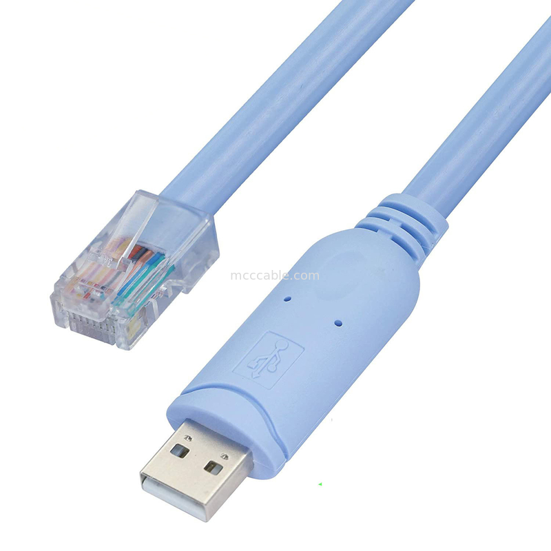 Промышленный настраиваемый соединитель для подключения USB к RJ45 к 8P8C кристаллической головке к RS232 кабелю управления переключателем серийного порта