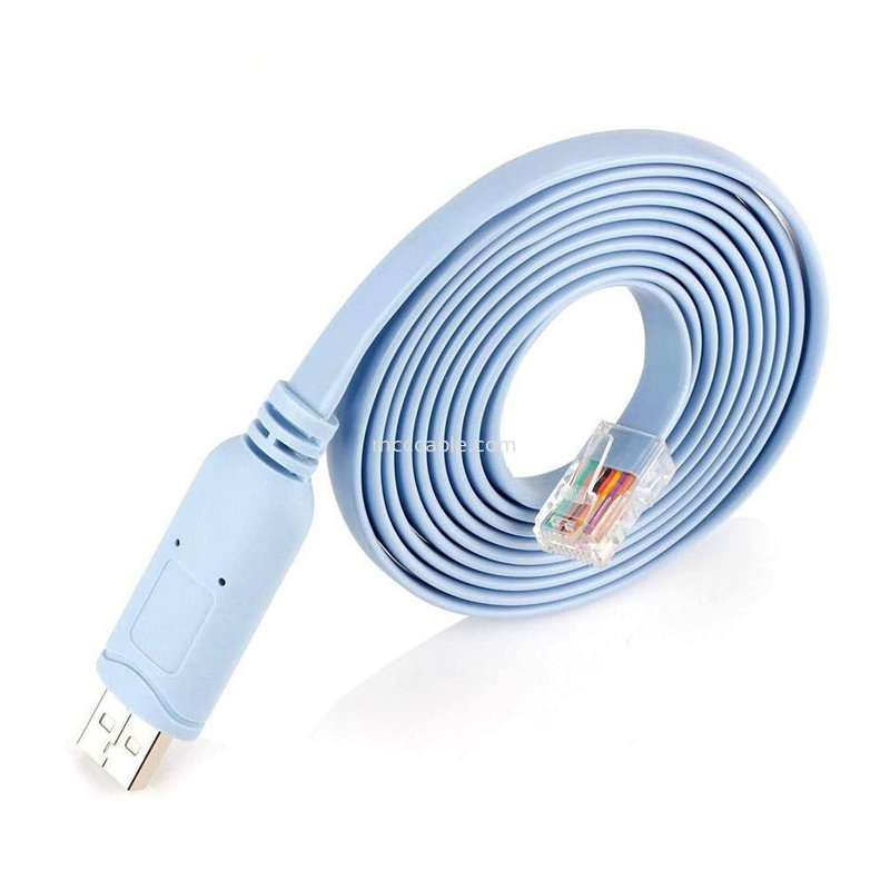 Промышленный настраиваемый соединитель для подключения USB к RJ45 к 8P8C кристаллической головке к RS232 кабелю управления переключателем серийного порта