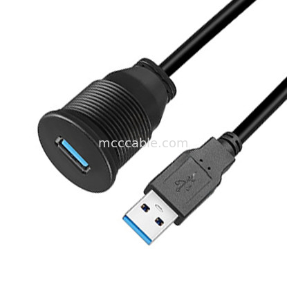 Специальное ремень USB3.0 молодняк Автомобильный панель приборной панели кабель круглая голова USB3.0 мужчина к женщине расширения кабеля водонепроницаемый кабель