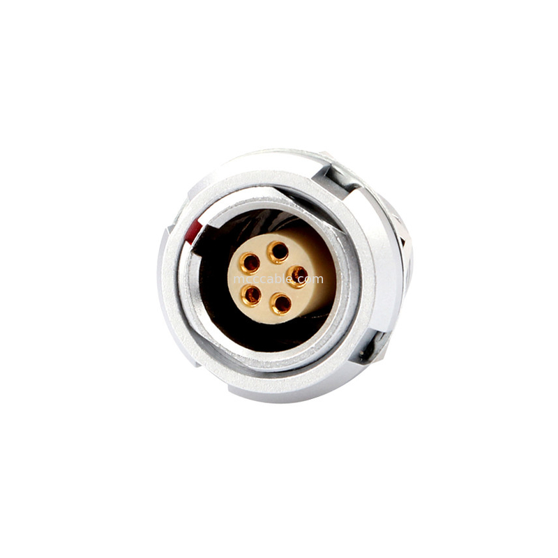Промышленный водонепроницаемый соединитель серии B Z2 5Pin Double Nut Welding Printed Circuit Board Pin Core (прямая и угловая)