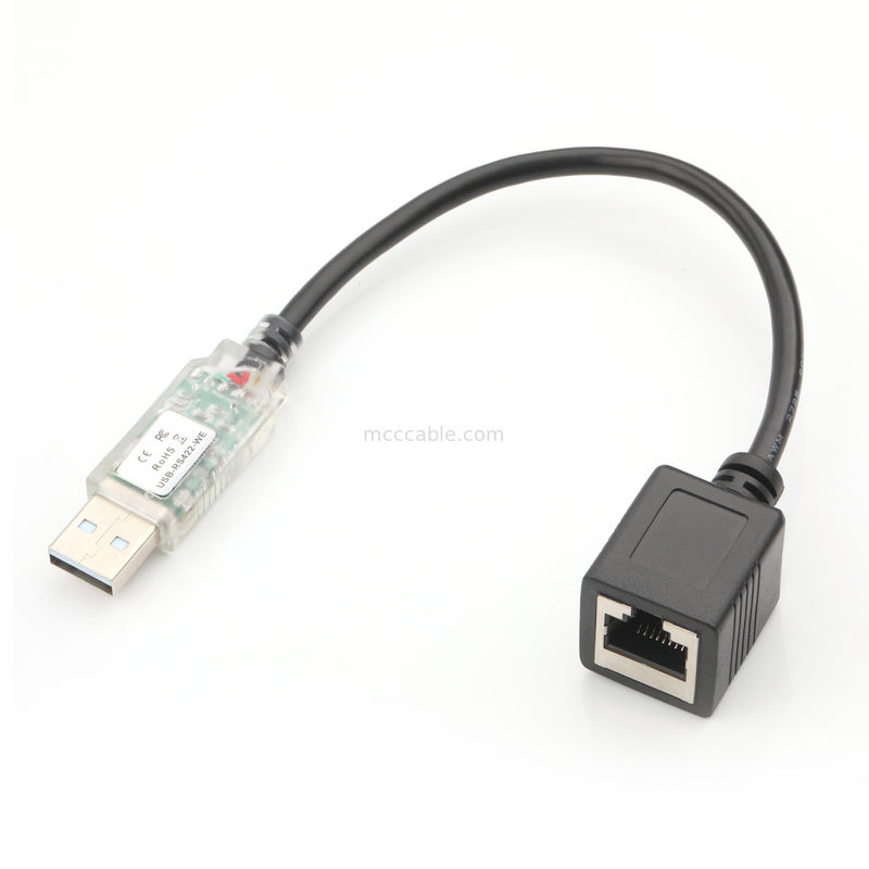 USB RS422 до RJ45 8P8C женский никелевый кабель WB-1800-BT для отладки адаптера промышленной сети