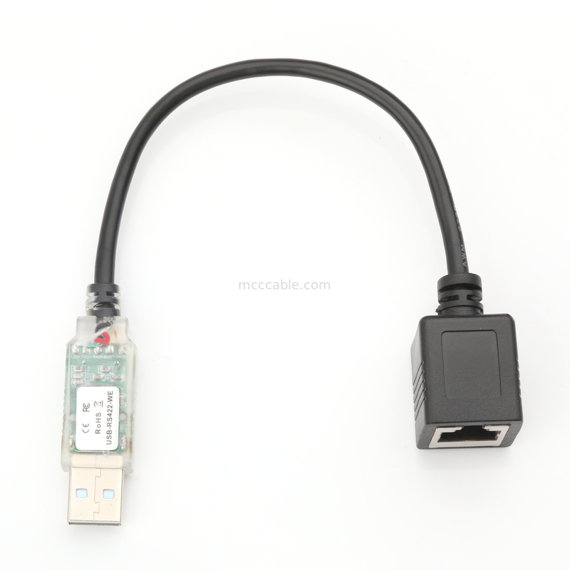 Промышленные кабельные адаптеры USB-A RJ422 к RS232 сетевой порт