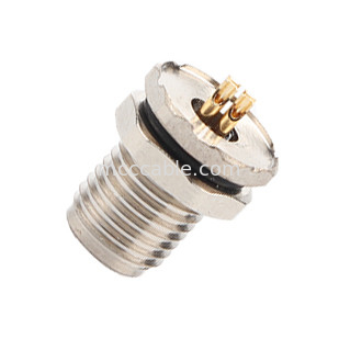 Промышленный круговой водонепроницаемый разъем M5 Код-A 4Pin Panel Flange PCB Female Socket IP67
