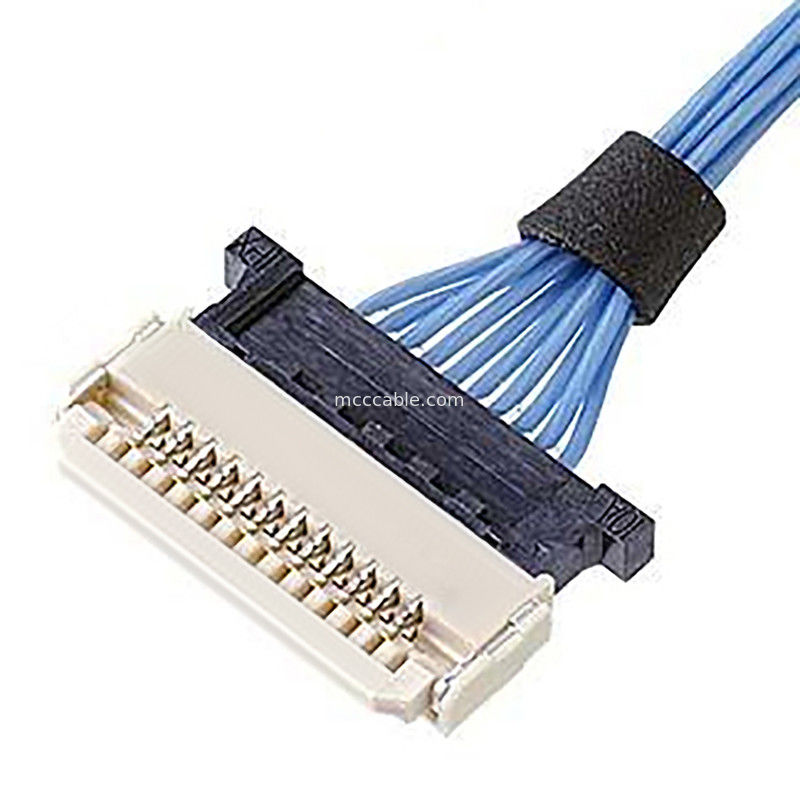 Горизонтальный микрокоаксиальный кабель 0,5 мм толщиной DW-5 20598-008T-02 Сцепление 8 штифтов