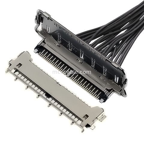 соединитель lvds печатает 40 типу соединителя 20977-040T 040E 01 lvds штыря горизонтальному сопрягая Микро-коаксиальный соединитель