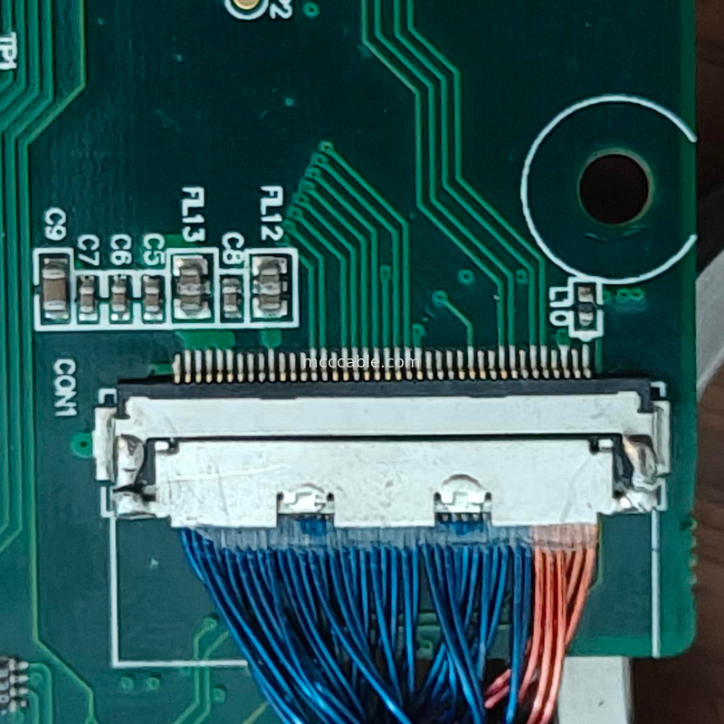 LVDS микрокоаксиальный кабель на заказ длиной 0,4 мм 20453z-030 SD до 20347 с механическим замком