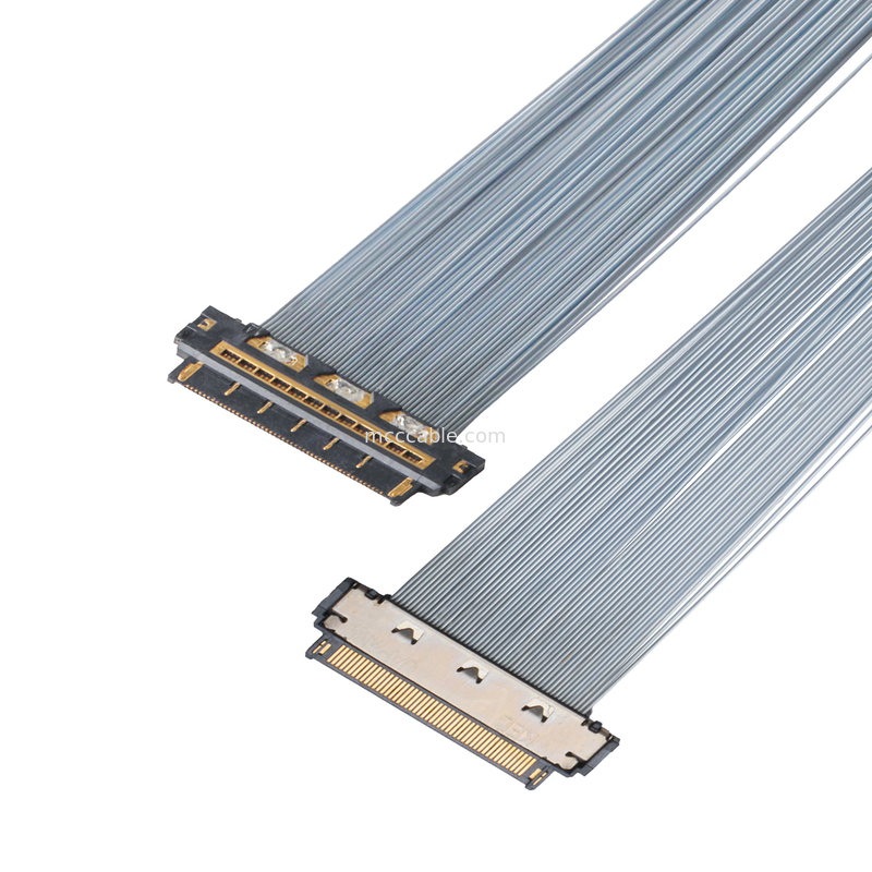 KEL XSL20-48S 0,25 мм микрокоаксовый кабель, 44AWG PFA защищенный, с двумя концами
