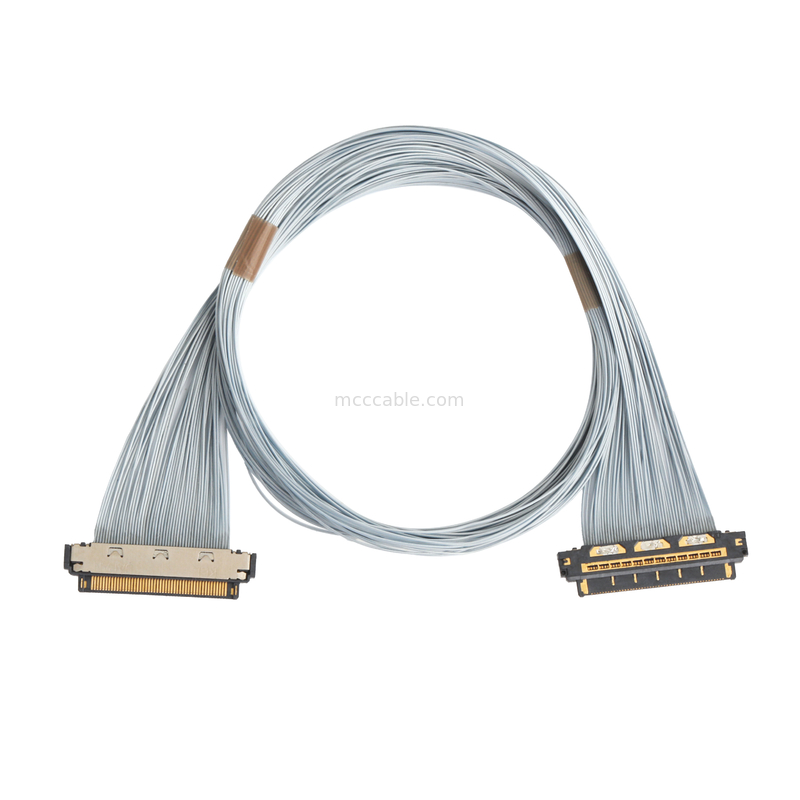 KEL XSL20-48S 0,25 мм микрокоаксовый кабель, 44AWG PFA защищенный, с двумя концами