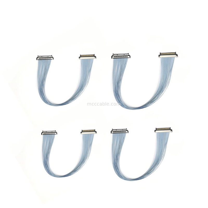 0,4 мм микрокоаксиальный кабель USL20-30SS-020C Рабочая температура от -40°C до +105°C для наружных систем безопасности