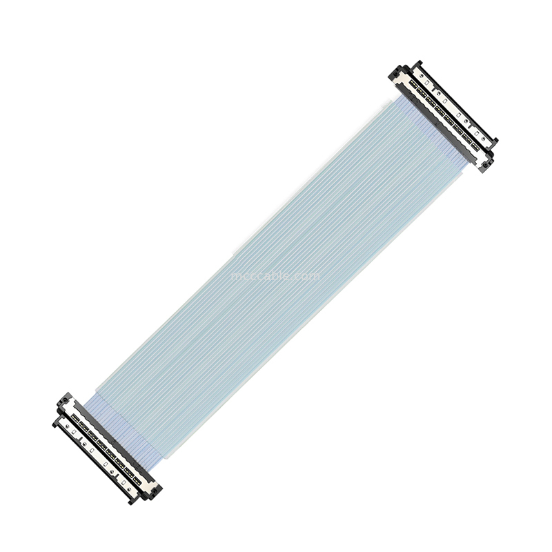 USL20-30SS-040BH Микрокоаксиальный кабель 0,4 мм, оптимизированный для плат ускорителей ИИ, 56 Гбит/с PAM4