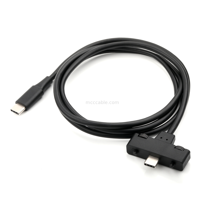 24AWG USB-C to USB-C Cable, High-Speed 2C+3C Braided Shield Assembly