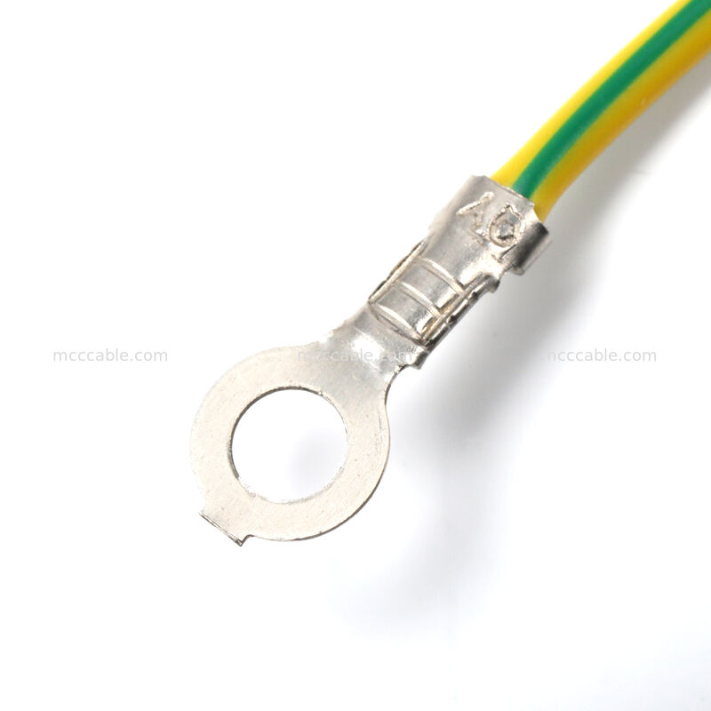 Сборка шнура питания IEC C14 для монтажа на панель к C13 с проводом заземления