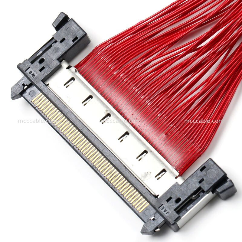 Комплекс микрокоаксиального кабеля с разъемом FI-RE51CL   Custom OEM High-Speed Interconnect