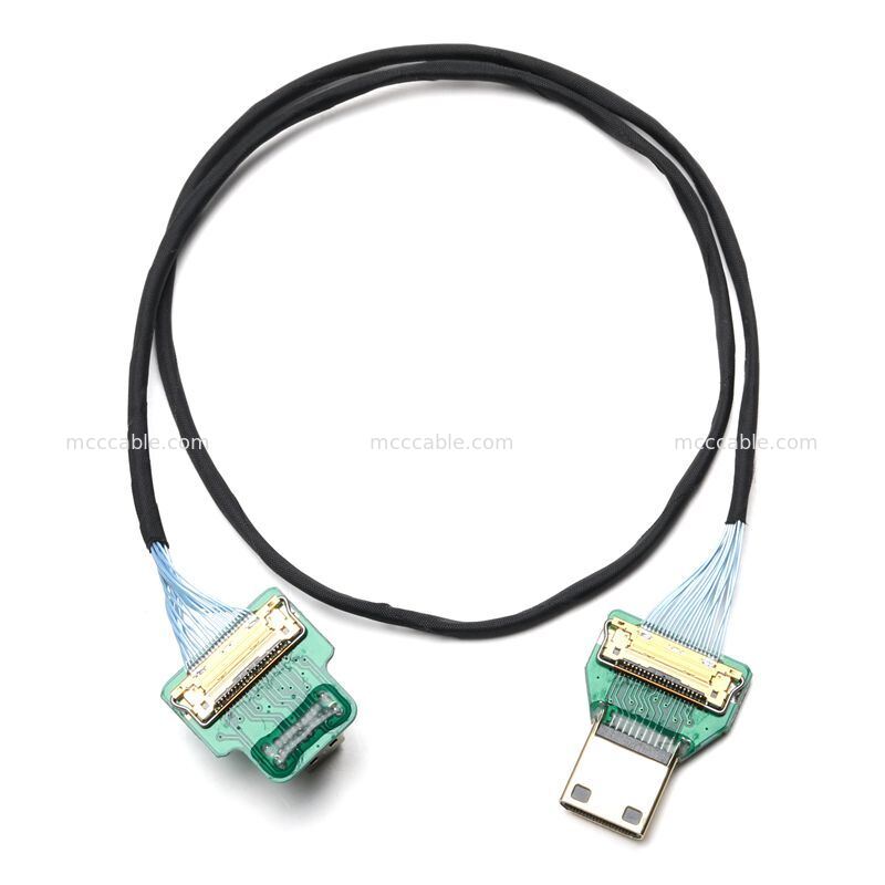 Специализированная Micro HDMI на Mini HDMI Micro Coax Cable Assembly для встроенных дисплейных систем