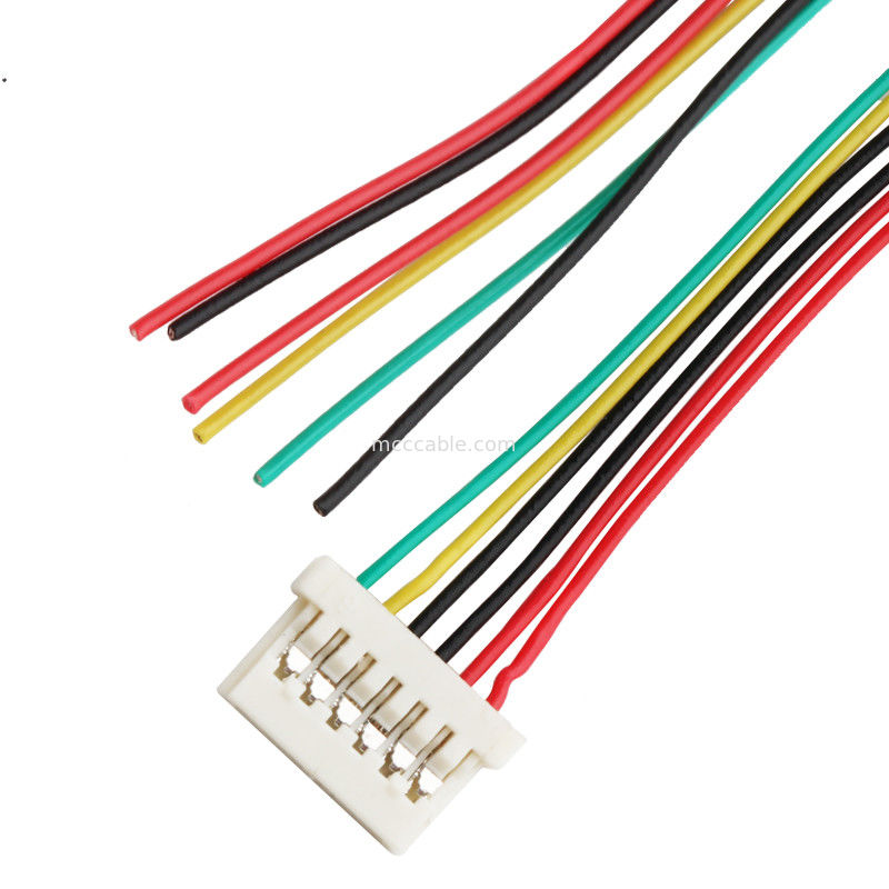 Сборка кабеля ЧАСОВ DF14 Lvds тангажа 6DS 1.25mm гофрируя соединитель дисплея 6 lvds Pin