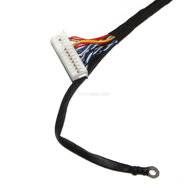 Настройка длины 2,0 мм сверху кабельная сборка Lvds 30 пин  DF11-24DS-2C до FI-X3OHL OEM / ODM