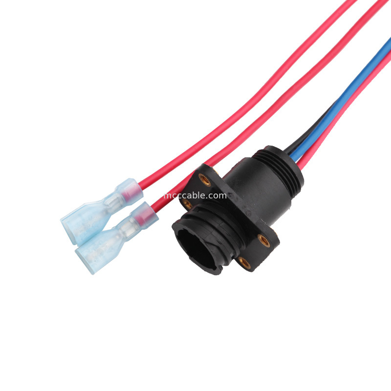 6 собрание проводки Molex провода длины Pin 100mm 1722582106 до 4 Pin TE 208130-1