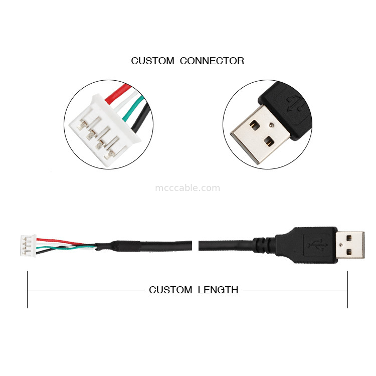 28AWG USB 2,0 К соединителю дисплея lvds Pin проводки 9 провода JST SPH-4 изготовленному на заказ