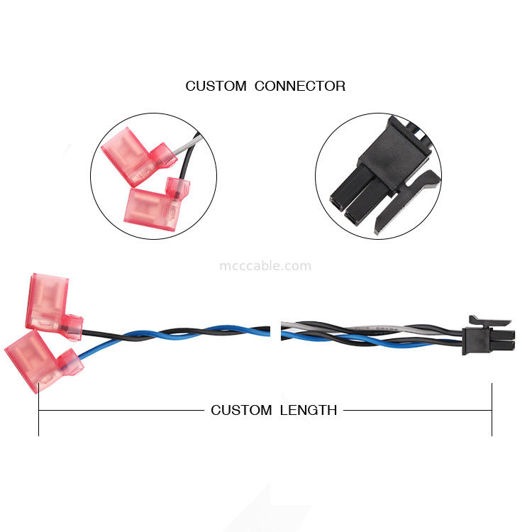 Собрание 3,0 силового кабеля MOLEX 430250408 К TE 2-520129-2 4 длина Pin 100mm