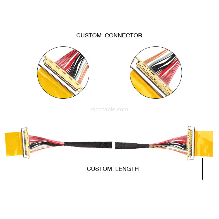 36AWG Lvds Кабельная сборка I  20453-240t-01 до 20453-240t-01 40P 0,4 мм