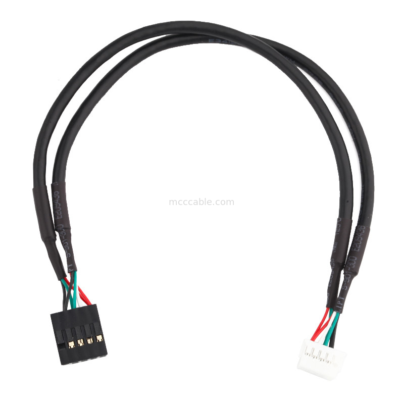 Чернота Pin сборки кабеля 2×5 проводки провода длины HSG 100mm к PHD-2×5P