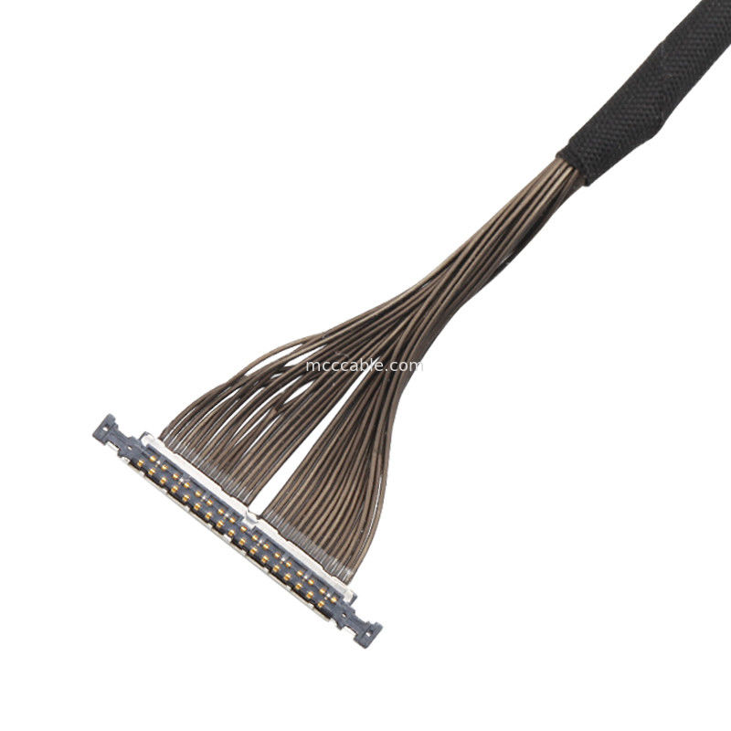32 пин микрокоаксиальный кабель 0,3 мм ширина 20496-032T-40 Lvds кабель для дронов 32P разъединитель