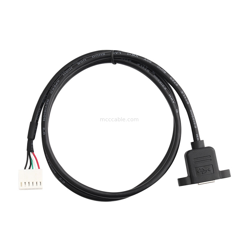 собрание держателя панели кабеля Usb b Durachill проводки провода тангажа A2542ha-6p 2.54mm