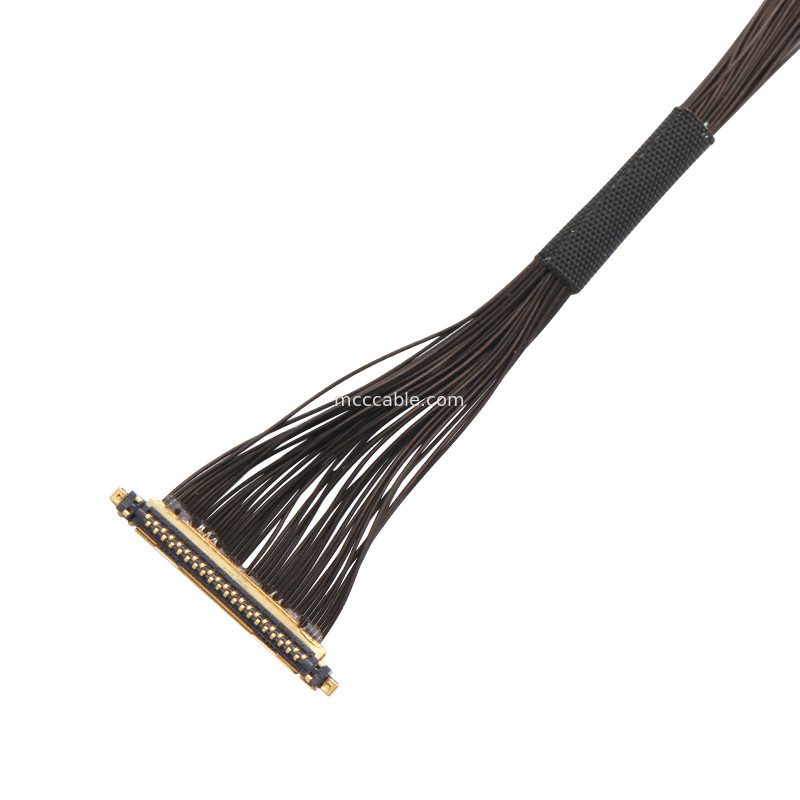 Сборка кабеля для БПЛА Lvds Edp Сборка кабеля 0,25 мм Pitch 20531-034T-02 To Jst Auhr-05v-H 34 Pin Micro коаксиальный кабель